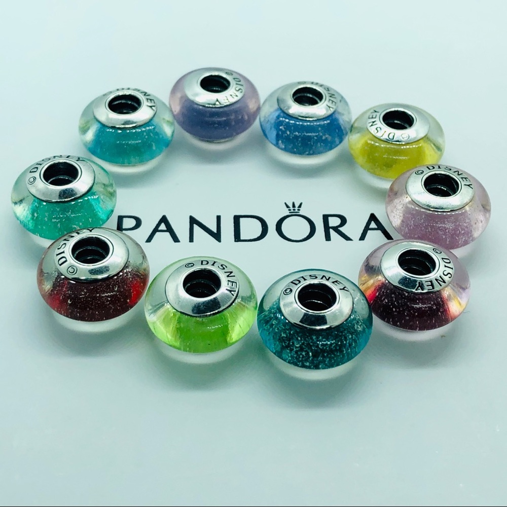 PANDORA Disney Princess Murano Complete Set, NEW! - Picture 4 of 8